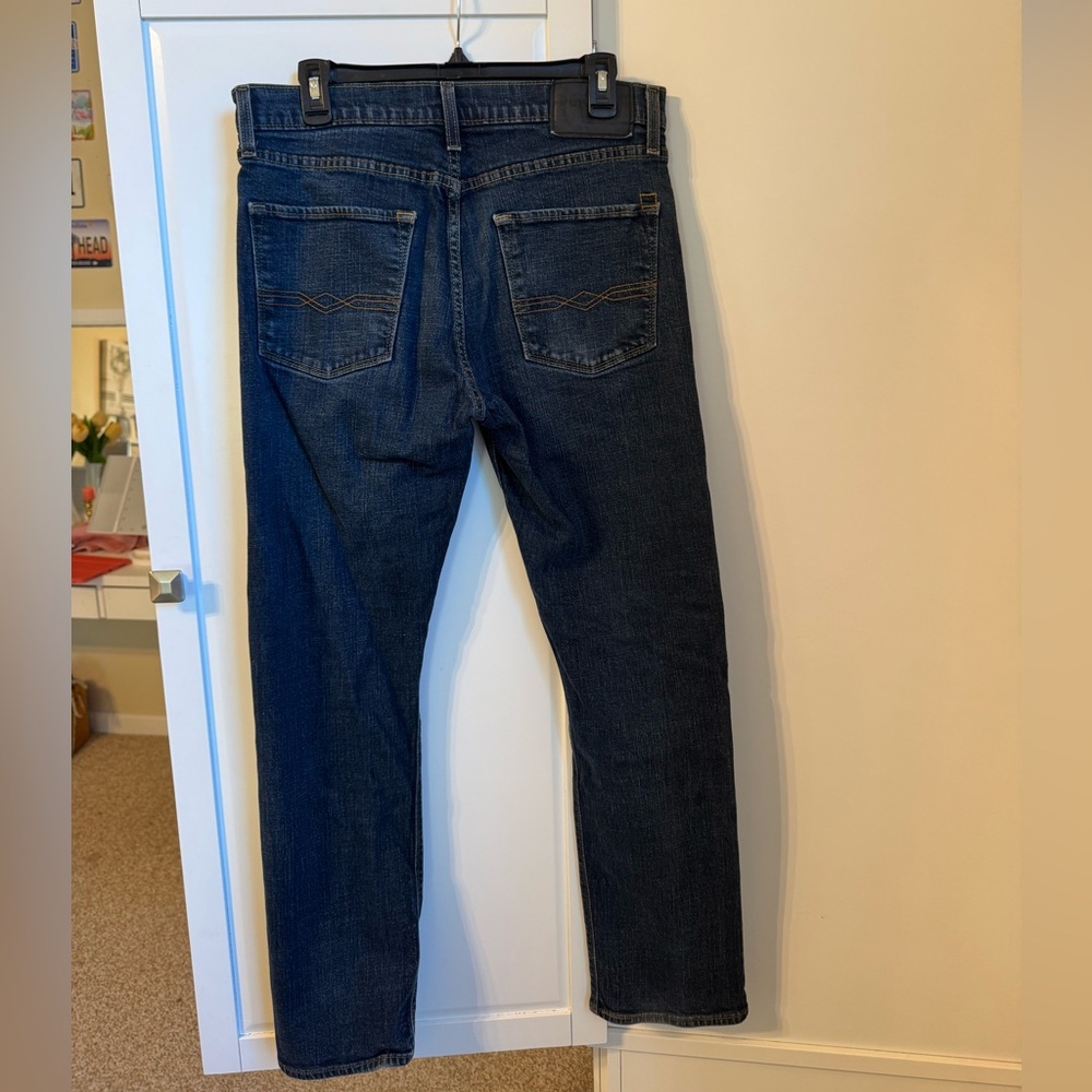 Men's Denizen from Levi Slim 232 Straight Fit Blue Jeans - Picture 2 of 2